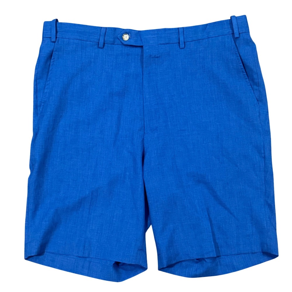 Berle Mens Royal Blue Dress Golf Shorts Size 38 x 9‎